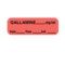Nevs Label, Gallamine 1/2" x 1-1/2" Flr Red w/Black LANT-1432D - alternate 1